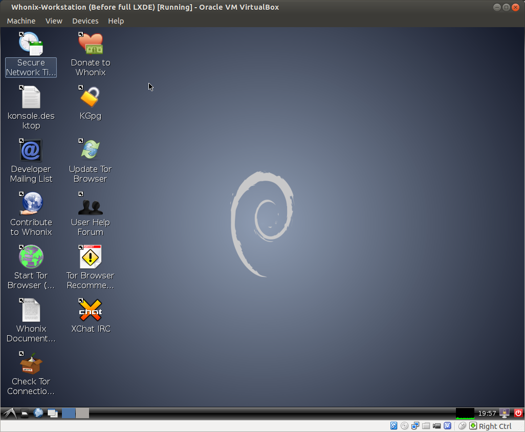 LXDE Whonix ™ Desktop