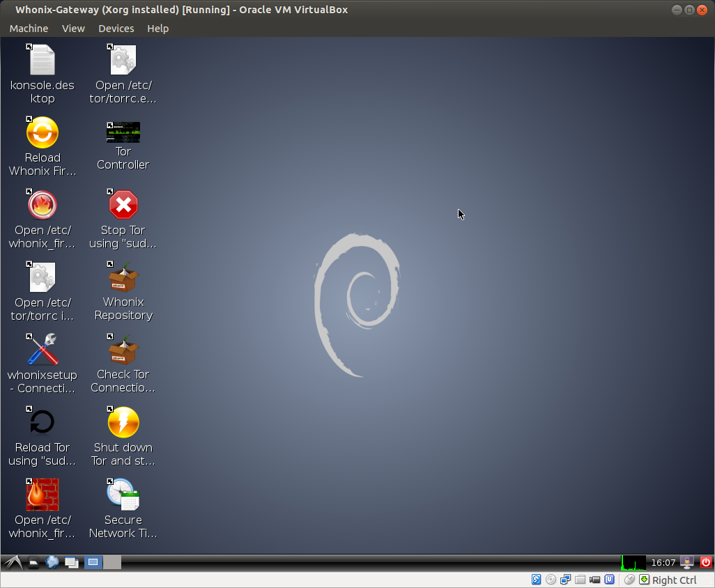 LXDE Whonix Screenshot